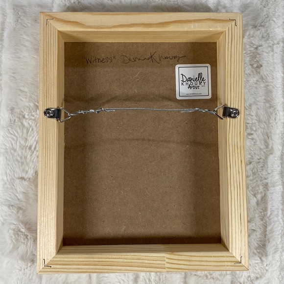 “Witness” - One of a kind Image Transfer on Board Portrait Digital Painting Art - Picture 6 of 16